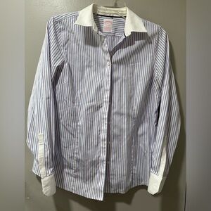 Brooks Brothers Fitted Supima Cotton Blend Button Down